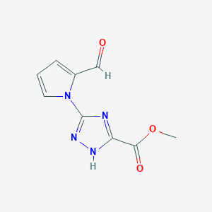 Methyl 5-(2-Formyl-1H-pyrrol-1-yl)-4H-1,2,4-triazole-3-carboxylate图片