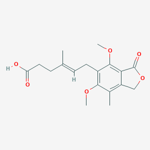 (4E)-6-(4,6-Dimethoxy-7-methyl-3-oxo-1,3-dihydro-2-benzofuran-5-yl)-4-methylhex-4-enoic acid图片