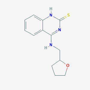 4-[(tetrahydrofuran-2-ylmethyl)amino]quinazoline-2(1H)-thione图片