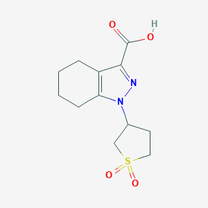 1-(1,1-dioxidotetrahydro-3-thienyl)-4,5,6,7-tetrahydro-1H-indazole-3-carboxylic acid图片