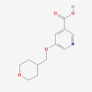 5-(Oxan-4-ylmethoxy)pyridine-3-carboxylic acid图片