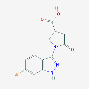 1-(6-Bromo-1H-indazol-3-yl)-5-oxopyrrolidine-3-carboxylic acid图片