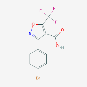 3-(4-Bromophenyl)-5-(trifluoromethyl)isoxazole-4-carboxylic acid图片