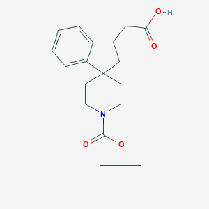 2-(1-(叔-丁氧羰基)-2,3-二氢螺[茚并-1,4-哌啶]-3-基)乙酸图片