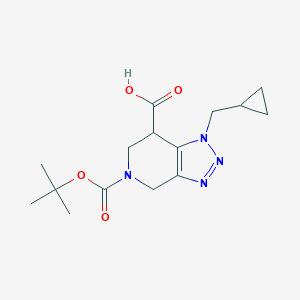 5-(叔-丁氧羰基)-1-(环丙基甲基)-4,5,6,7-四氢-1H-[1,2,3]三唑并[4,5-c]吡啶-7-羧酸图片