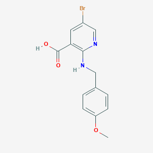 5-溴-2-(4-甲氧基苯甲酰胺)尼古丁酸图片