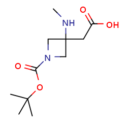 2-{1-[(tert-butoxy)carbonyl]-3-(methylamino)azetidin-3-yl}aceticacid图片