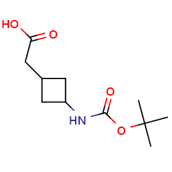 2-(3-{[(tert-butoxy)carbonyl]amino}cyclobutyl)aceticacid图片