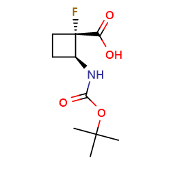 trans-2-{[(tert-butoxy)carbonyl]amino}-1-fluorocyclobutane-1-carboxylicacid图片