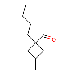 1-butyl-3-methylcyclobutane-1-carbaldehyde图片