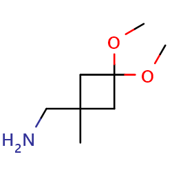 (3,3-dimethoxy-1-methylcyclobutyl)methanamine图片