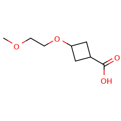 3-(2-methoxyethoxy)cyclobutane-1-carboxylicacid图片