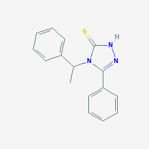 5-Phenyl-4-(1-phenylethyl)-4H-1,2,4-triazole-3-thiol图片