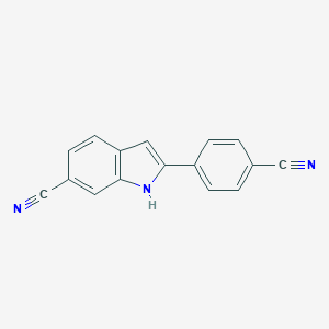 6-Cyano-2-(4-cyanophenyl)indole图片