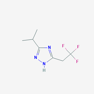 3-(propan-2-yl)-5-(2,2,2-trifluoroethyl)-1H-1,2,4-triazole图片