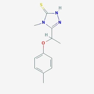 4-Methyl-5-[1-(4-methylphenoxy)ethyl]-4H-1,2,4-triazole-3-thiol图片