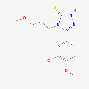 5-(3,4-Dimethoxyphenyl)-4-(3-methoxypropyl)-4H-1,2,4-triazole-3-thiol图片