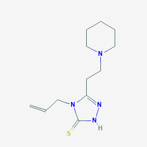 5-[2-(Piperidin-1-yl)ethyl]-4-(prop-2-en-1-yl)-4H-1,2,4-triazole-3-thiol图片