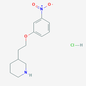 3-[2-(3-Nitrophenoxy)ethyl]piperidinehydrochloride图片