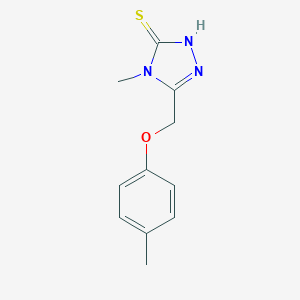 4-Methyl-5-[(4-methylphenoxy)methyl]-4H-1,2,4-triazole-3-thiol图片