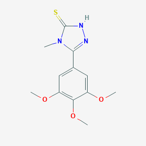 4-Methyl-5-(3,4,5-trimethoxyphenyl)-4H-1,2,4-triazole-3-thiol图片