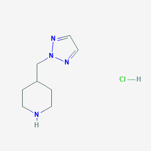 4-((2H-1,2,3-triazol-2-yl)methyl)piperidine hydrochloride图片