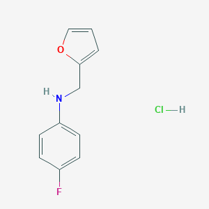4-Fluoro-N-(furan-2-ylmethyl)aniline Hydrochloride图片