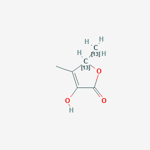 4,5-Dimethyl-3-hydroxy-2(5H)-furanone-13C2图片