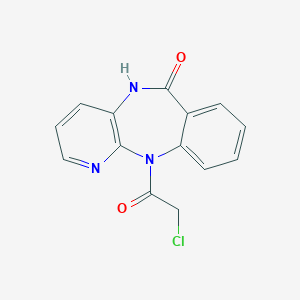 1-(2-氯乙酰基)-5,11-二氢-吡啶并-[2,3-b][1,4]苯并二氮杂卓-6-酮图片