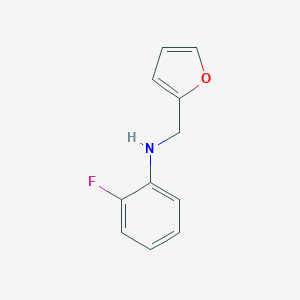 2-fluoro-N-(furan-2-ylmethyl)aniline图片
