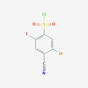 5-Bromo-4-cyano-2-fluorobenzenesulfonyl chloride图片