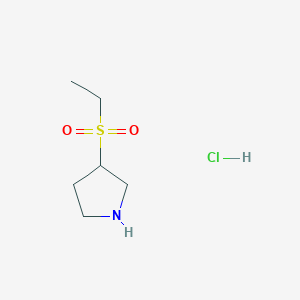 3-(ethanesulfonyl)pyrrolidine hydrochloride图片
