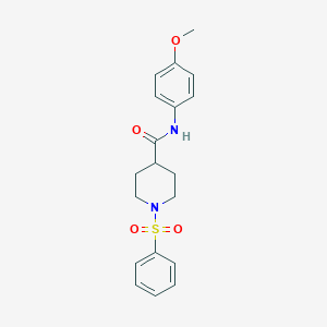 N-(4-Methoxyphenyl)-1-(phenylsulfonyl)-4-piperidinecarboxamide图片
