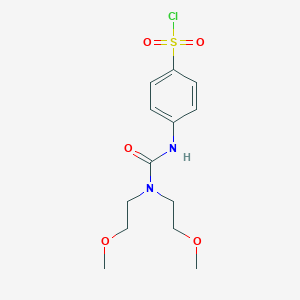 4-[3,3-Bis-(2-methoxy-ethyl)-ureido]benzenesulfonyl chloride图片
