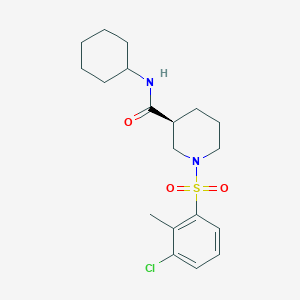 (3S)-1-(3-chloro-2-methylbenzenesulfonyl)-N-cyclohexylpiperidine-3-carboxamide图片
