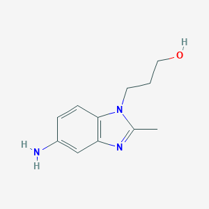 3-(5-amino-2-methyl-1H-1,3-benzodiazol-1-yl)propan-1-ol图片