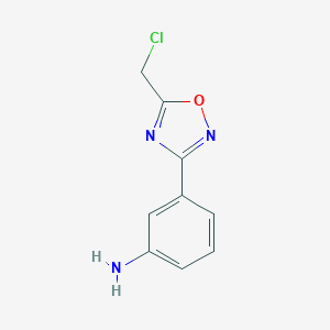 3-(5-chloromethyl-[1,2,4]oxadiazol-3-yl)-aniline图片