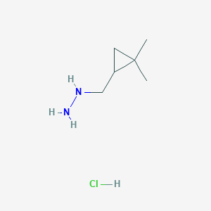 [(2,2-dimethylcyclopropyl)methyl]hydrazine hydrochloride图片