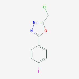 2-(Chloromethyl)-5-(4-iodophenyl)-1,3,4-oxadiazole图片