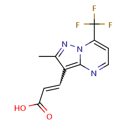 3-[2-methyl-7-(trifluoromethyl)pyrazolo[1,5-a]pyrimidin-3-yl]prop-2-enoicacid图片