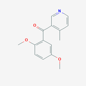 3-(2,5-Dimethoxybenzoyl)-4-methylpyridine图片