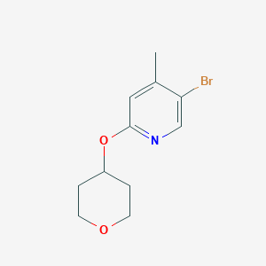 5-Bromo-4-methyl-2-(oxan-4-yloxy)pyridine图片