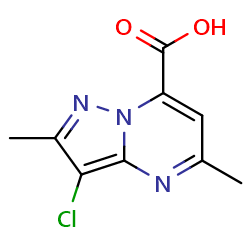 3-chloro-2,5-dimethylpyrazolo[1,5-a]pyrimidine-7-carboxylicacid图片