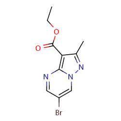 ethyl6-bromo-2-methylpyrazolo[1,5-a]pyrimidine-3-carboxylate图片