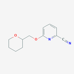 6-(Tetrahydro-2H-pyran-2-ylmethoxy)-pyridine-2-carbonitrile图片