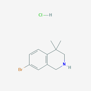 7-Bromo-4,4-dimethyl-1,2,3,4-tetrahydroisoquinoline Hydrochloride图片
