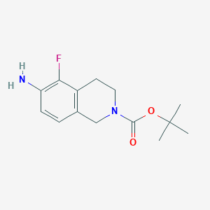 tert-Butyl 6-Amino-5-fluoro-1,2,3,4-tetrahydroisoquinoline-2-carboxylateͼƬ