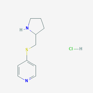 4-(Pyrrolidin-2-ylmethylsulfanyl)-pyridine hydrochloride图片