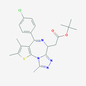 rac-tert-Butyl 2-(4-(4-Chlorophenyl)-2,3,9-trimethyl-6H-thieno[3,2-f][1,2,4]triazolo[4,3-a][1,4]diazepin-6-yl)acetate图片