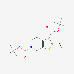 2-Amino-4,7-dihydro-5H-thieno[2,3-c]pyridine-3,6-dicarboxylic Acid Di-tert-butyl Ester图片